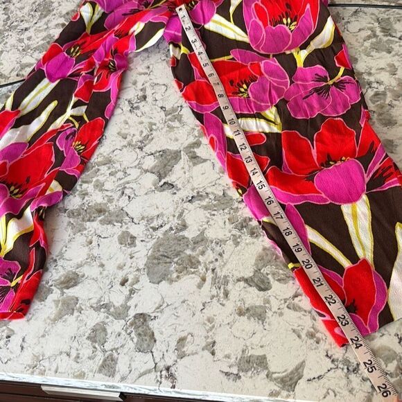 Kate Spade Tropical Hutton Lounge Pants Sz 0 worn 1x - Picture 8 of 8